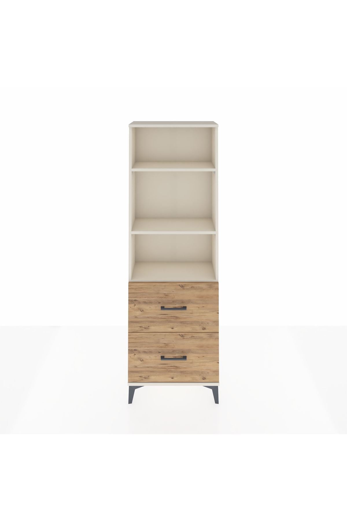 Arges Dolap 3 Raflı 2 Çekmeceli 60x30x182 - S23M049V3A