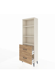 Arges Dolap 3 Raflı 2 Çekmeceli 60x30x182 - S23M049V3A