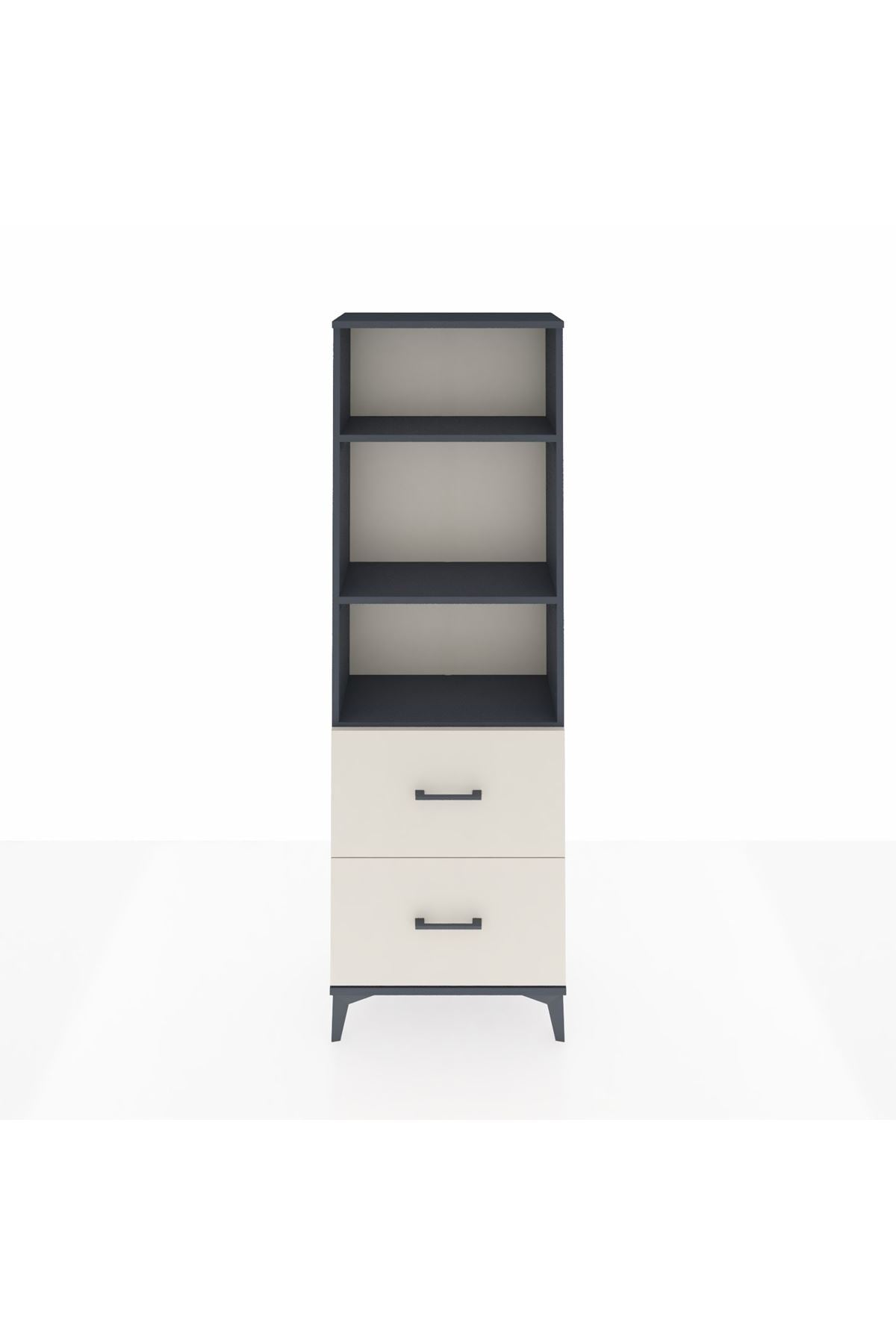 Arges Dolap 3 Raflı 2 Çekmeceli 60x30x182 - S23M049V4A