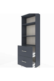 Arges Dolap 3 Raflı 2 Çekmeceli 60x30x182 - S23M049V5A
