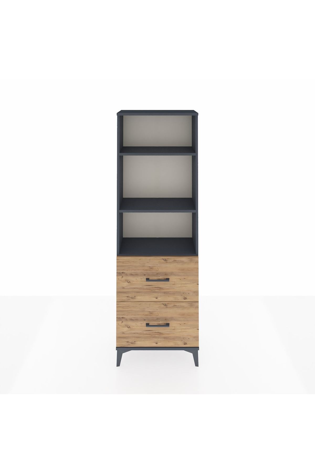 Arges Dolap 3 Raflı 2 Çekmeceli 60x30x182 - S23M049V6A