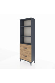 Arges Dolap 3 Raflı 2 Çekmeceli 60x30x182 - S23M049V6A