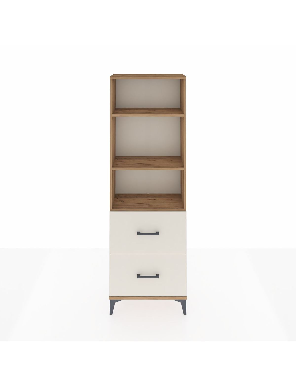 Arges Dolap 3 Raflı 2 Çekmeceli 60x30x182 - S23M049V7A