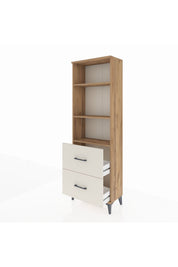 Arges Dolap 3 Raflı 2 Çekmeceli 60x30x182 - S23M049V7A