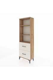 Arges Dolap 3 Raflı 2 Çekmeceli 60x30x182 - S23M049V7A