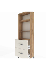 Arges Dolap 3 Raflı 2 Çekmeceli 60x30x182 - S23M049V7A