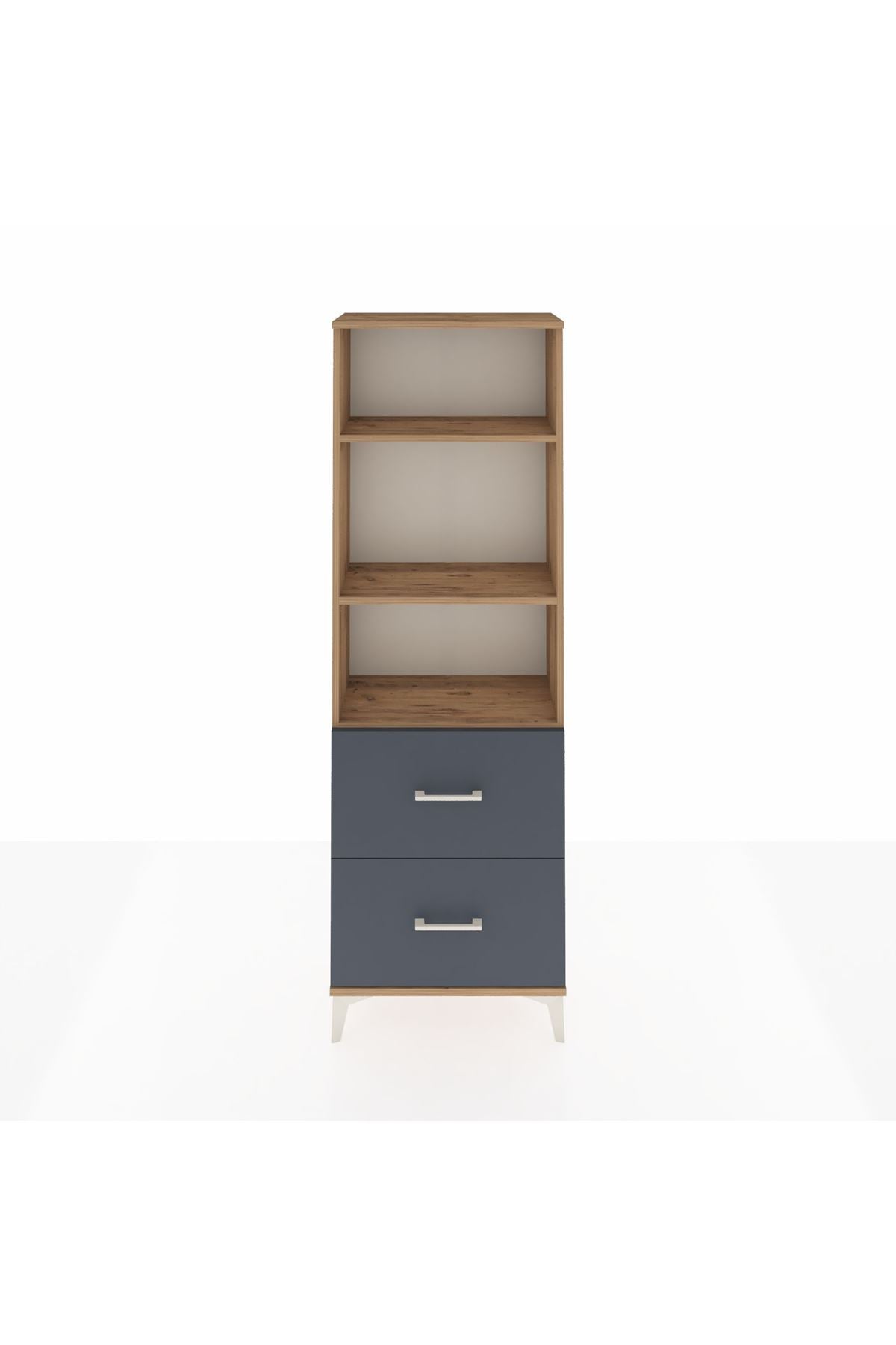 Arges Dolap 3 Raflı 2 Çekmeceli 60x30x182 - S23M049V8A
