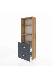 Arges Dolap 3 Raflı 2 Çekmeceli 60x30x182 - S23M049V8A