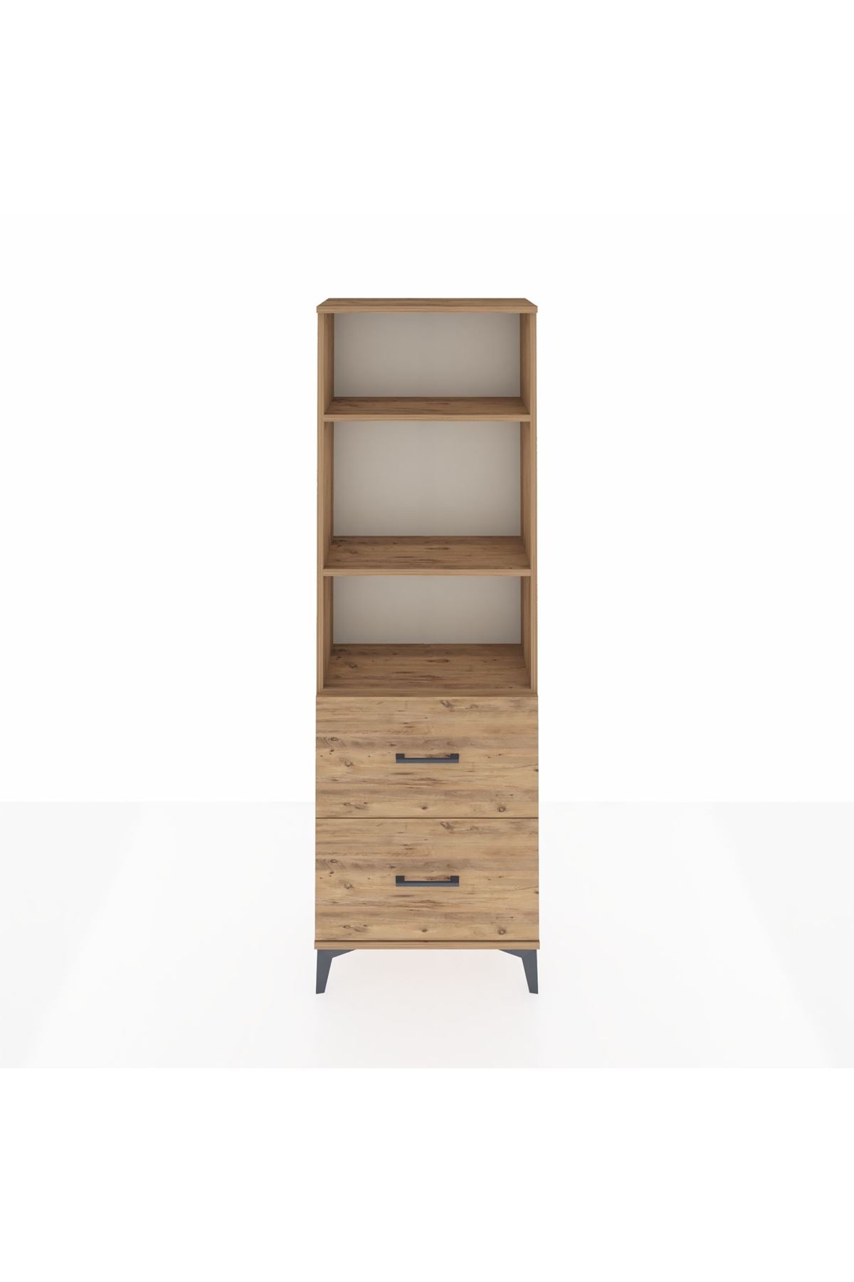Arges Dolap 3 Raflı 2 Çekmeceli 60x30x182 - S23M049V9A
