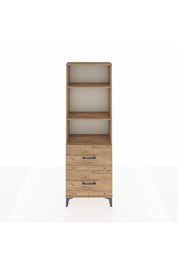 Arges Dolap 3 Raflı 2 Çekmeceli 60x30x182 - S23M049V9A