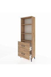 Arges Dolap 3 Raflı 2 Çekmeceli 60x30x182 - S23M049V9A