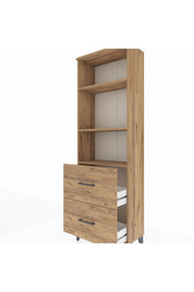 Arges Dolap 3 Raflı 2 Çekmeceli 60x30x182 - S23M049V9A