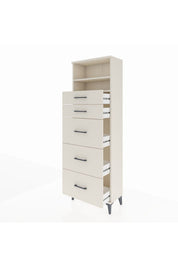 Arges Dolap 2 Raflı 5 Çekmeceli 60x30x182 - S23M050V1A