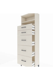 Arges Dolap 2 Raflı 5 Çekmeceli 60x30x182 - S23M050V1A