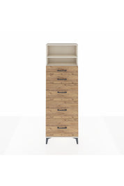 Arges Dolap 2 Raflı 5 Çekmeceli 60x30x182 - S23M050V3A