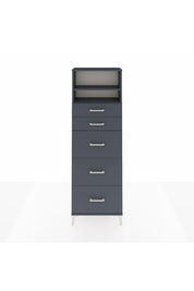Arges Dolap 2 Raflı 5 Çekmeceli 60x30x182 - S23M050V5A