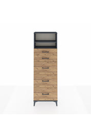 Arges Dolap 2 Raflı 5 Çekmeceli 60x30x182 - S23M050V6A