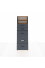 Arges Dolap 2 Raflı 5 Çekmeceli 60x30x182 - S23M050V8A