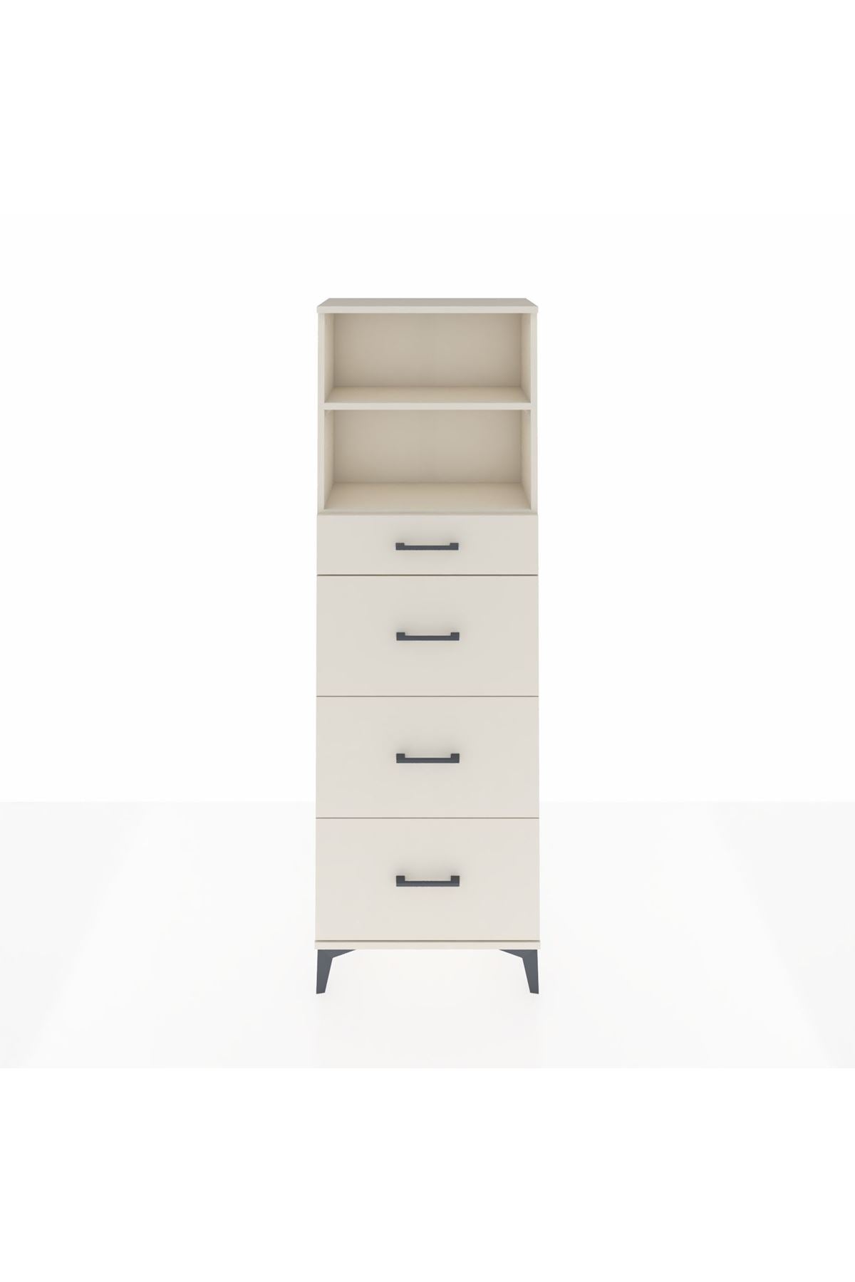 Arges Dolap 2 Raflı 4 Çekmeceli 60x30x182 - S23M051V1A