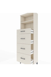 Arges Dolap 2 Raflı 4 Çekmeceli 60x30x182 - S23M051V1A