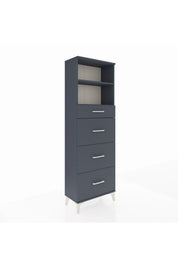Arges Dolap 2 Raflı 4 Çekmeceli 60x30x182 - S23M051V5A