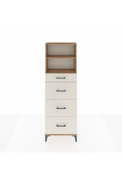 Arges Dolap 2 Raflı 4 Çekmeceli 60x30x182 - S23M051V7A