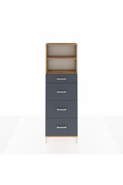 Arges Dolap 2 Raflı 4 Çekmeceli 60x30x182 - S23M051V8A