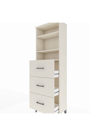 Arges Dolap 3 Raflı 3 Çekmeceli 60x30x182 - S23M052V1A