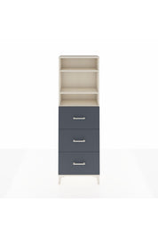 Arges Dolap 3 Raflı 3 Çekmeceli 60x30x182 - S23M052V2A