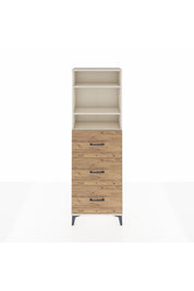 Arges Dolap 3 Raflı 3 Çekmeceli 60x30x182 - S23M052V3A