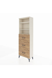 Arges Dolap 3 Raflı 3 Çekmeceli 60x30x182 - S23M052V3A