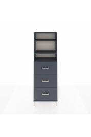 Arges Dolap 3 Raflı 3 Çekmeceli 60x30x182 - S23M052V5A