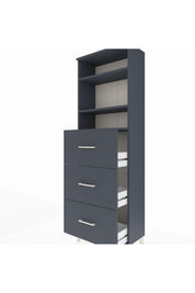 Arges Dolap 3 Raflı 3 Çekmeceli 60x30x182 - S23M052V5A