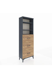 Arges Dolap 3 Raflı 3 Çekmeceli 60x30x182 - S23M052V6A