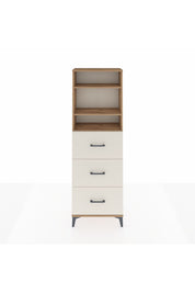 Arges Dolap 3 Raflı 3 Çekmeceli 60x30x182 - S23M052V7A