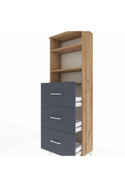 Arges Dolap 3 Raflı 3 Çekmeceli 60x30x182 - S23M052V8A
