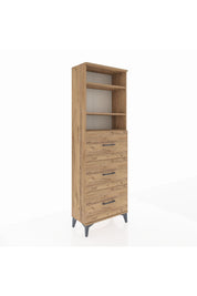 Arges Dolap 3 Raflı 3 Çekmeceli 60x30x182 - S23M052V9A