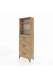 Arges Dolap 3 Raflı 3 Çekmeceli 60x30x182 - S23M052V9A