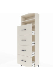 Arges Dolap 2 Raflı 4 Çekmeceli 60x30x182 - S23M053V1A