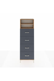 Arges Dolap 2 Raflı 4 Çekmeceli 60x30x182 - S23M053V8A