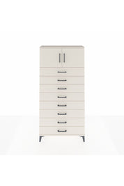Arges Dolap Tek Raflı 8 Çekmeceli 2 Kapaklı 88x30x182 - S24M001V1A