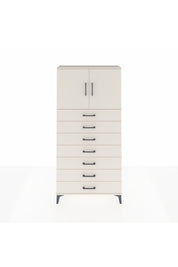 Arges Dolap 2 Raflı 7 Çekmeceli 2 Kapaklı 88x30x182 - S24M002V1A