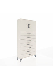 Arges Dolap 2 Raflı 7 Çekmeceli 2 Kapaklı 88x30x182 - S24M002V1A