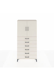 Arges Dolap 2 Raflı 6 Çekmeceli 2 Kapaklı 88x30x182 - S24M003V1A