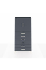 Arges Dolap 2 Raflı 6 Çekmeceli 2 Kapaklı 88x30x182 - S24M003V5A