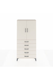 Arges Dolap 3 Raflı 5 Çekmeceli 2 Kapaklı 88x30x182 - S24M004V1A