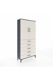 Arges Dolap 3 Raflı 5 Çekmeceli 2 Kapaklı 88x30x182 - S24M004V4A