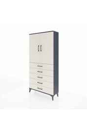 Arges Dolap 3 Raflı 5 Çekmeceli 2 Kapaklı 88x30x182 - S24M004V4A