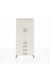 Arges Dolap 3 Raflı 4 Çekmeceli 2 Kapaklı 88x30x182 - S24M005V1A