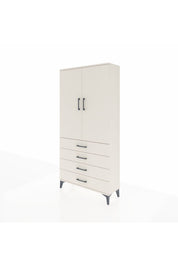 Arges Dolap 3 Raflı 4 Çekmeceli 2 Kapaklı 88x30x182 - S24M005V1A